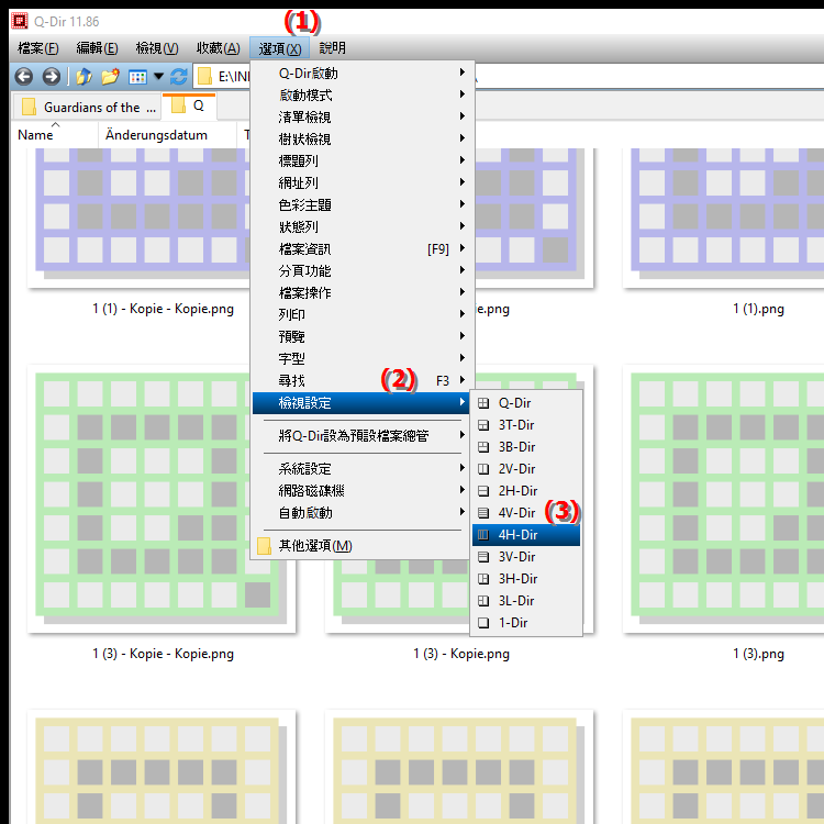 什麼是 4H Dir 四檔案資源管理器視圖